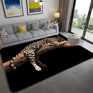 Tapis Panthère noire 140x200 cm