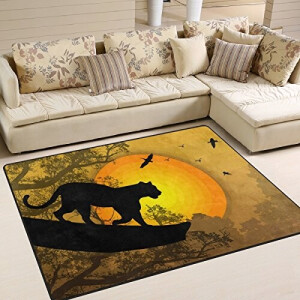Tapis Panthère multicolore 160x122 cm