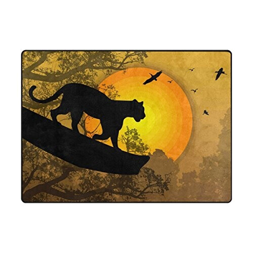 Tapis Panthère multicolore 160x122 cm variant 0 