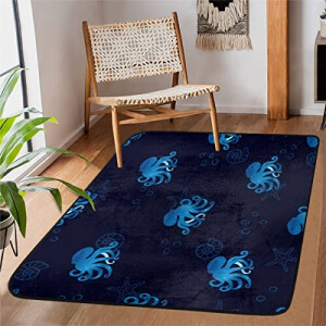 Tapis Pieuvre multicolore 99x152 cm
