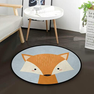Tapis Renard multicolore rond 92x92 cm