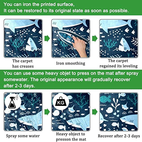 Tapis Requin multi rond 100x100 cm variant 7 