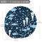 Tapis Requin multi rond 100x100 cm - miniature variant 1