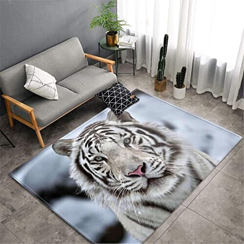 Tapis Tigre blanc 60x180 cm