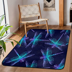 Tapis Libellule multicolore 160x122 cm