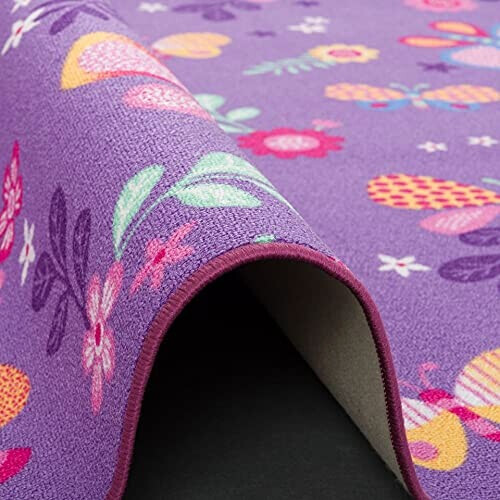 Tapis Papillon violet 100x100 cm variant 1 