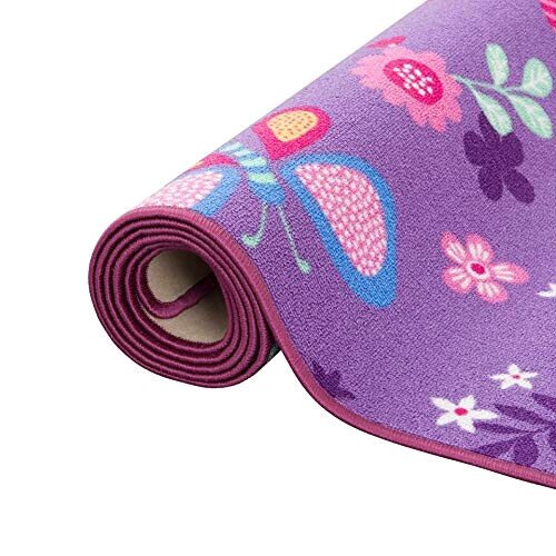 Tapis Papillon violet 100x100 cm variant 2 