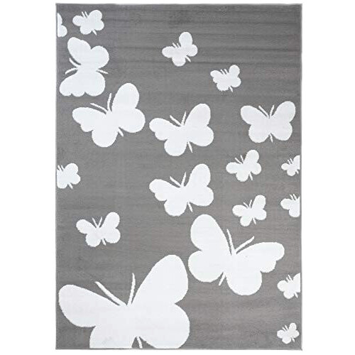 Tapis Papillon blanc gris 120x170 cm variant 0 