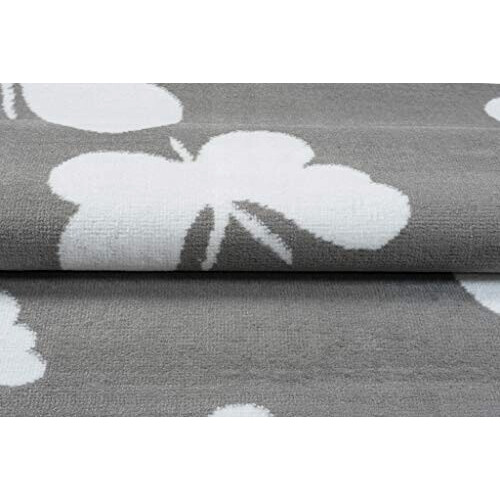 Tapis Papillon blanc gris 120x170 cm variant 2 