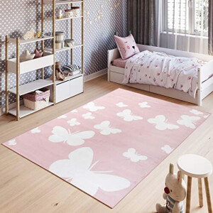 Tapis Papillon rose 120x170 cm