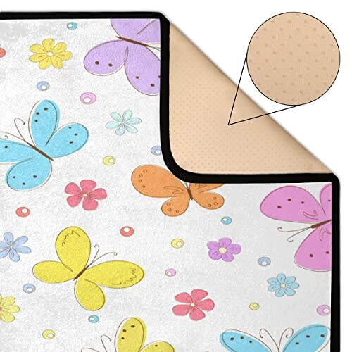 Tapis Papillon multicolore 122x183 cm variant 1 