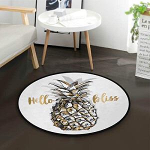 Tapis Ananas multicolore rond 92x92 cm