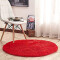 Tapis rouge rond 120 cm - miniature