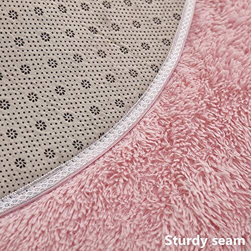 Tapis rouge rond 120 cm variant 1 