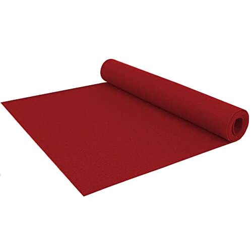 Tapis rouge foncé 100x100 cm