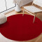 Tapis rouge rond 120 cm - miniature