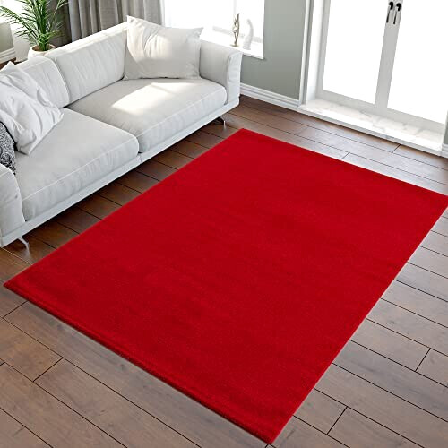 Tapis rouge rond 120 cm variant 1 