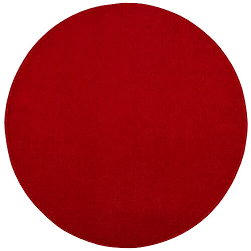 Tapis rouge rond 120 cm variant 5 