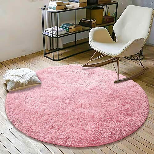 Tapis rose 100x100 cm