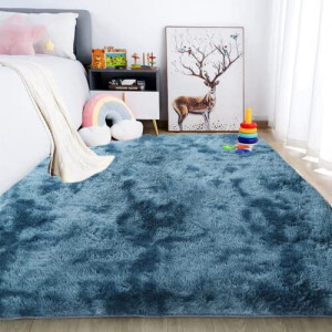 Tapis bleu 80x120 cm