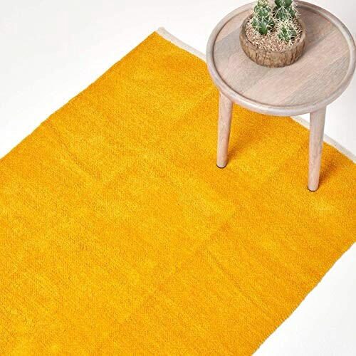 Tapis jaune moutarde 45x70 cm