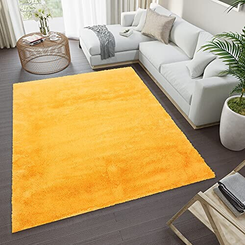 Tapis jaune orange 140x200 cm