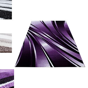 Tapis violet schwarz - lila - weiss 120x170 cm