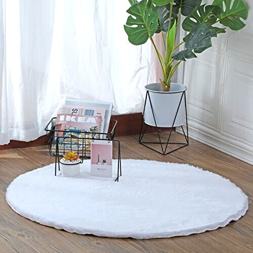 Tapis blanc 90x90 cm variant 4 