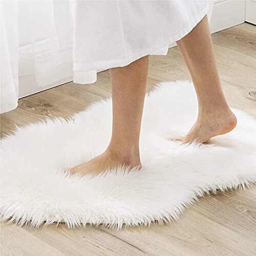 Tapis blanc 90x60 cm variant 4 