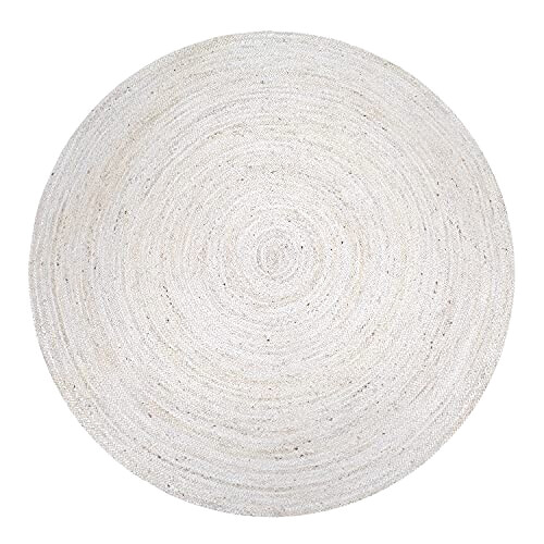 Tapis blanc rond 80 cm variant 0 