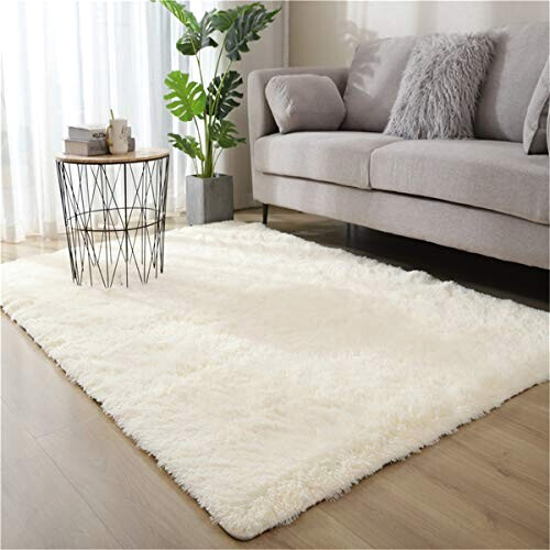 Tapis blanc beige 40x60 cm