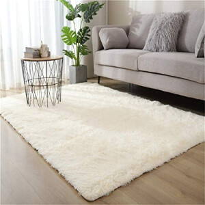 Tapis blanc beige 40x60 cm