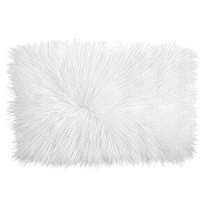 Tapis blanc  rectangulaire 50 cm
