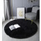 Tapis noir rond 120x120 cm - miniature