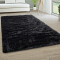 Tapis noir 160x220 cm - miniature