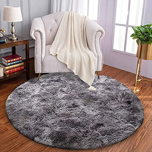 Tapis gris noir 140 cm