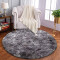 Tapis gris noir 140 cm - miniature