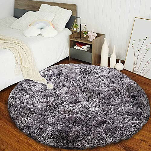 Tapis gris noir 140 cm variant 0 