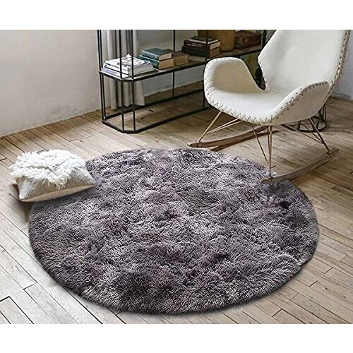 Tapis gris noir 140 cm variant 1 