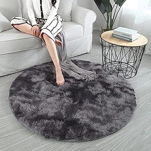 Tapis gris noir 140 cm variant 3 