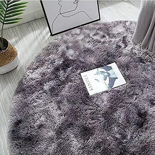 Tapis gris noir 140 cm variant 4 