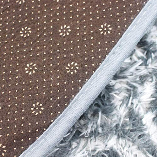 Tapis gris blanc rond 100x100 cm variant 5 