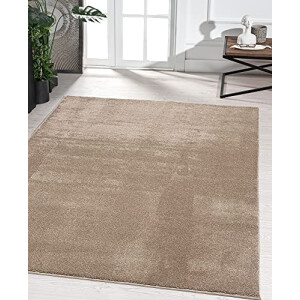 Tapis marron taupe rond 120x170 cm