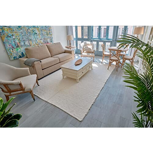 Tapis beige ecru 120x160 cm variant 2 