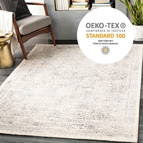 Tapis beige gris clair 160x216 cm variant 1 