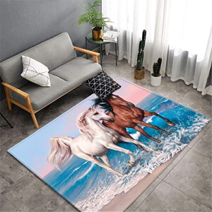 Tapis Cheval l'océan 40x60 cm