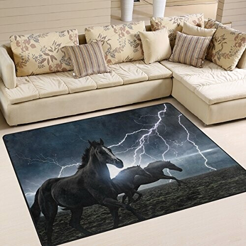 Tapis Cheval noir 160x122 cm