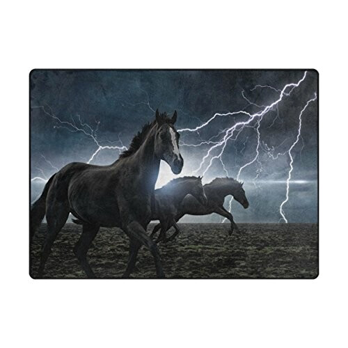 Tapis Cheval noir 160x122 cm variant 0 
