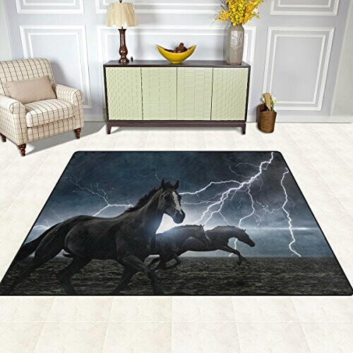 Tapis Cheval noir 160x122 cm variant 1 