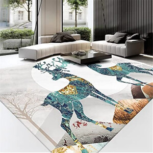 Tapis Cerf bleu 40x60 cm